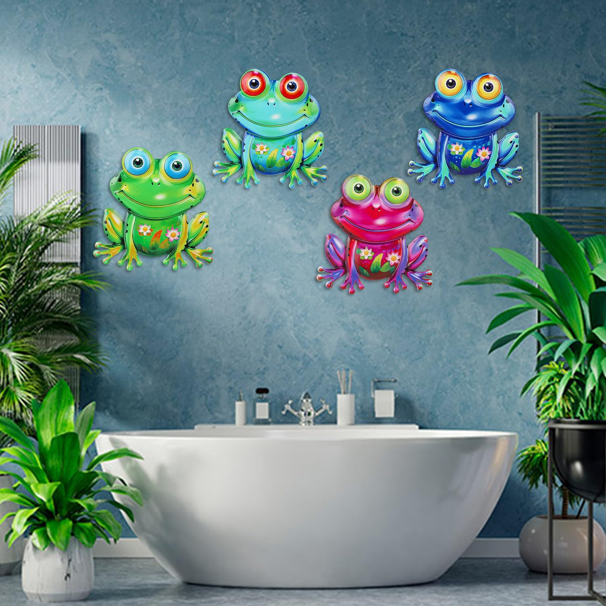 Junware fence art frog decor brings playful charm to patios.