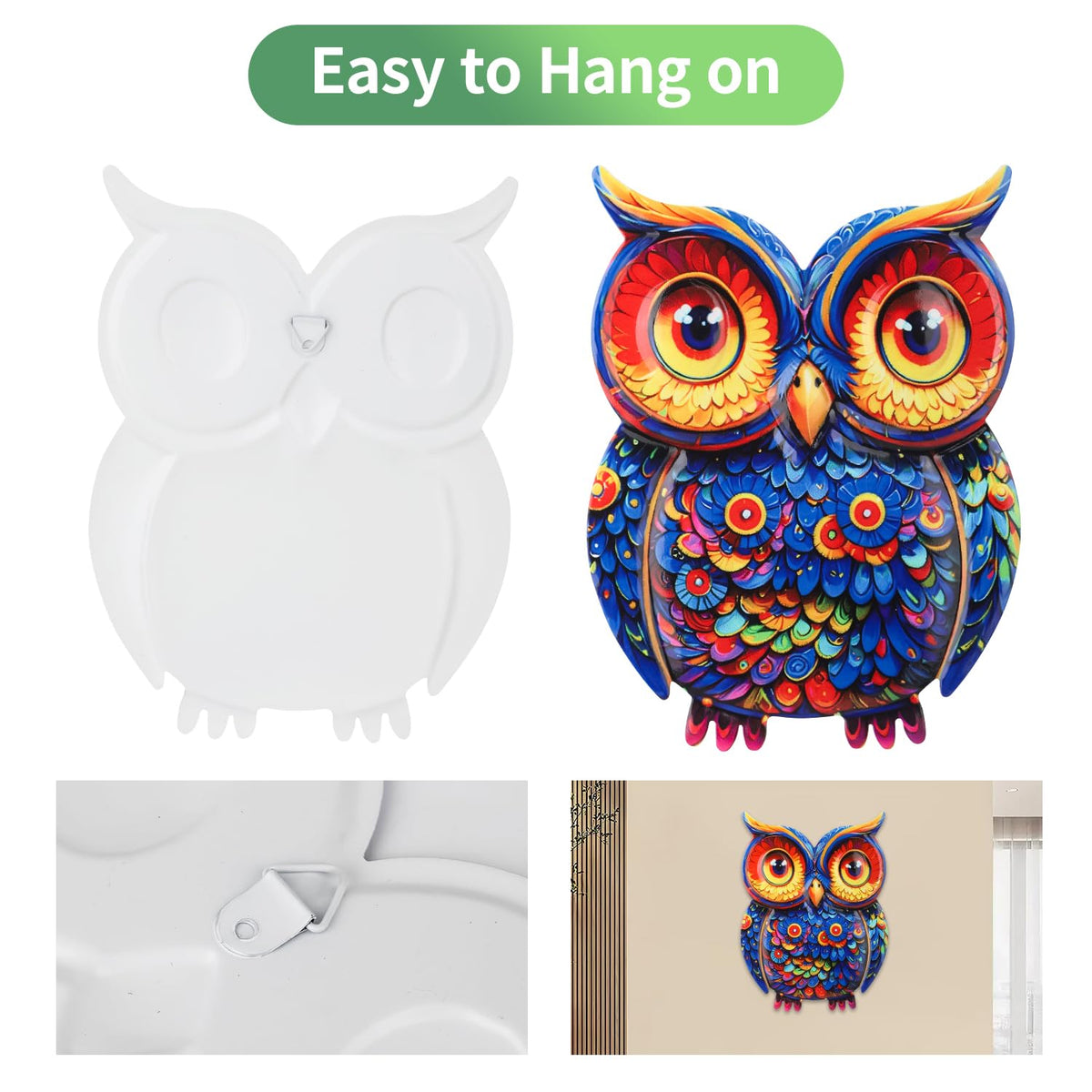 Junware fence owl wall art transforms porch or fence into a whimsical feature.