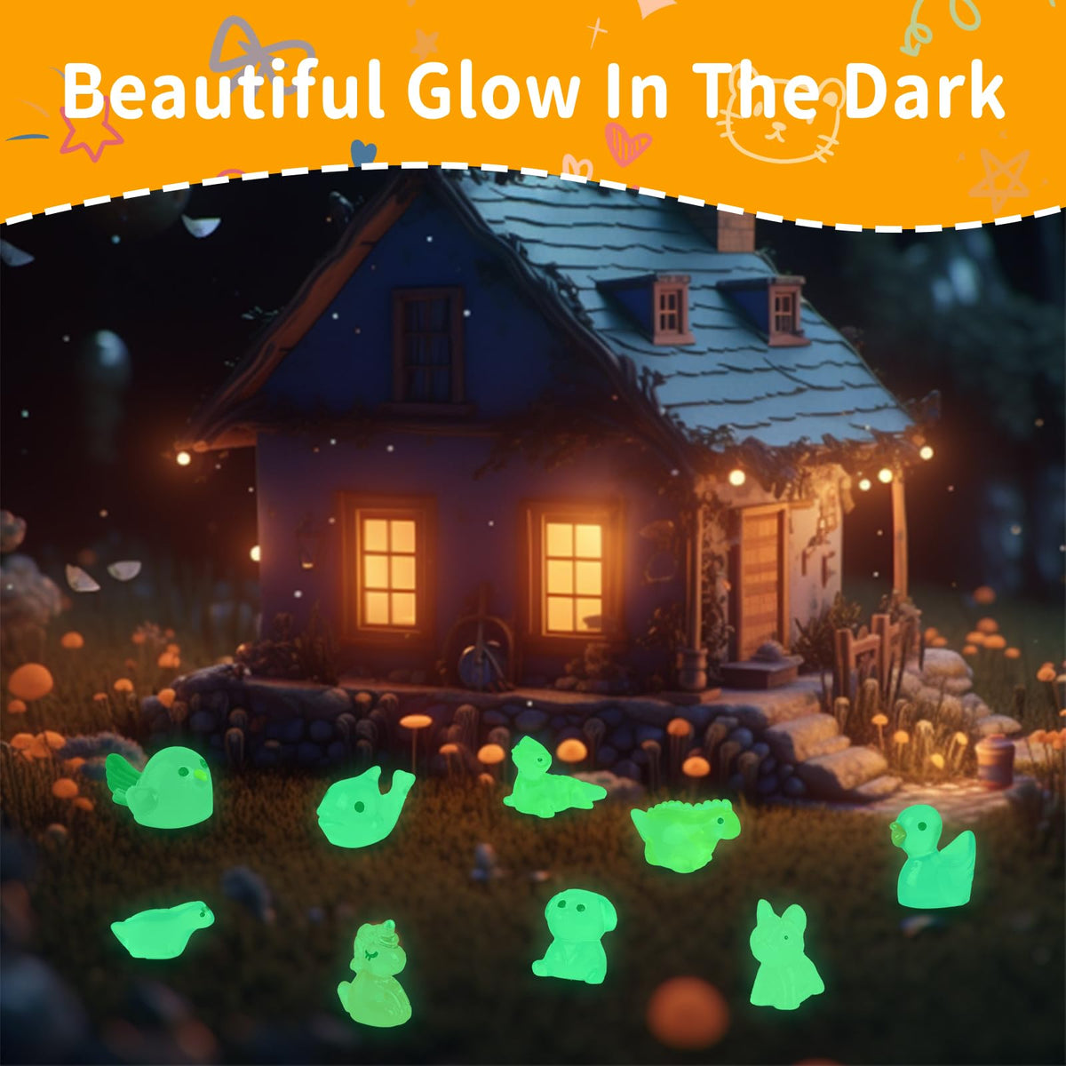 Junware cheerful puppy resin glows, brightening indoor terrariums and shelves.