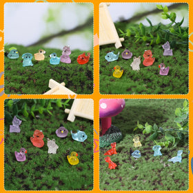 Junware cute cat resin glows, a charming night-time accent.