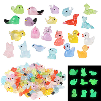 Junware luminous duck resin glows softly for garden accents at night.