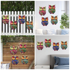 Junware outdoor owl wall decor with waterproof paint withstands rain for garden charm.