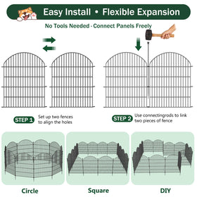 JUNYAO rustproof metal fence offers durable outdoor framing for seasonal layouts