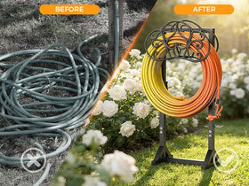 JUNYIYOUO hose holder back hook stores gloves and nozzles neatly.