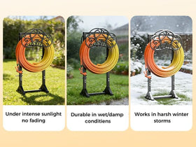 JUNYIYOUO hose holder detachable design for compact storage after use.