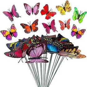 Jupengmg butterfly garden stakes brighten flower beds with waterproof durability.