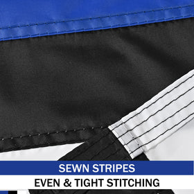 JUSHEN double-stitching stripes flag built to endure outdoor exposure.