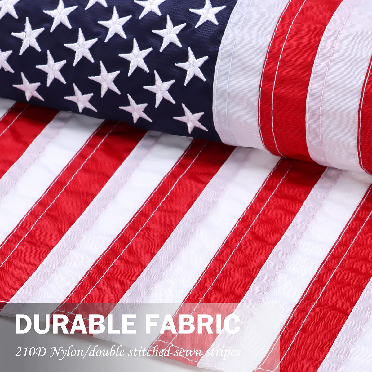 JUSHEN fast-drying material helps flag dry quickly after rain.