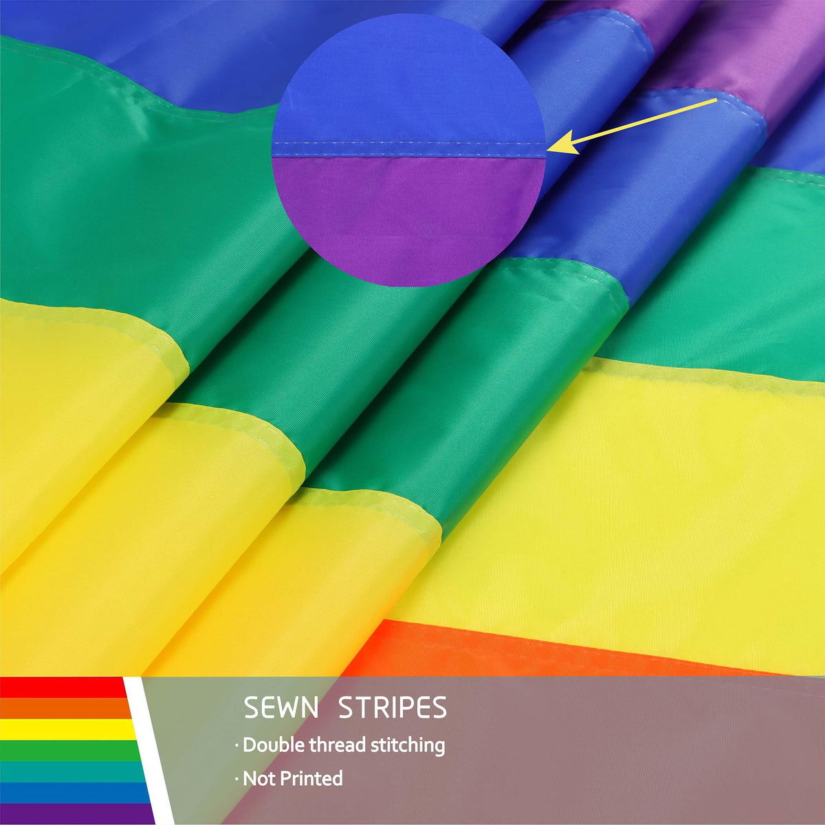 JUSHEN 210D nylon flag emphasizes durability and weather resistance