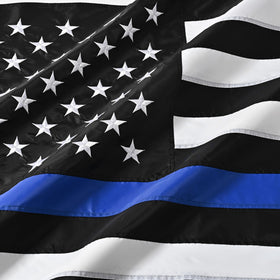 JUSHEN outdoor display flag honors law enforcement in any setting.