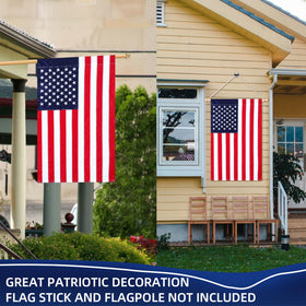 JUSHEN patriotic flag suitable for garden, patio, porch, or yard display.