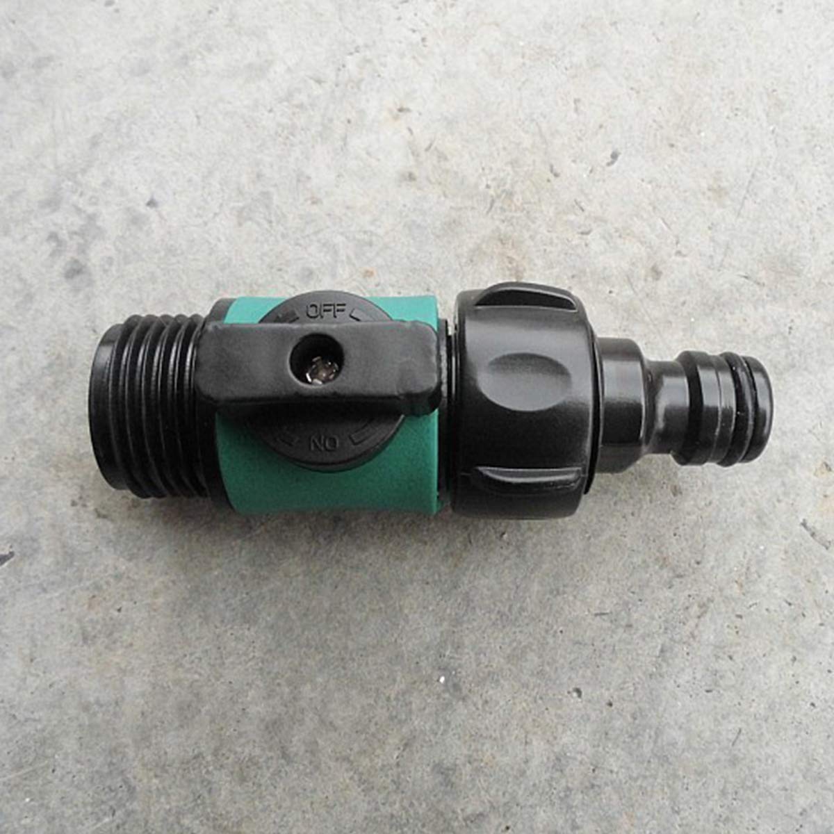 JUSONEY end-of-hose shutoff lets you stop water at the nozzle.