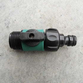 JUSONEY end-of-hose shutoff lets you stop water at the nozzle.