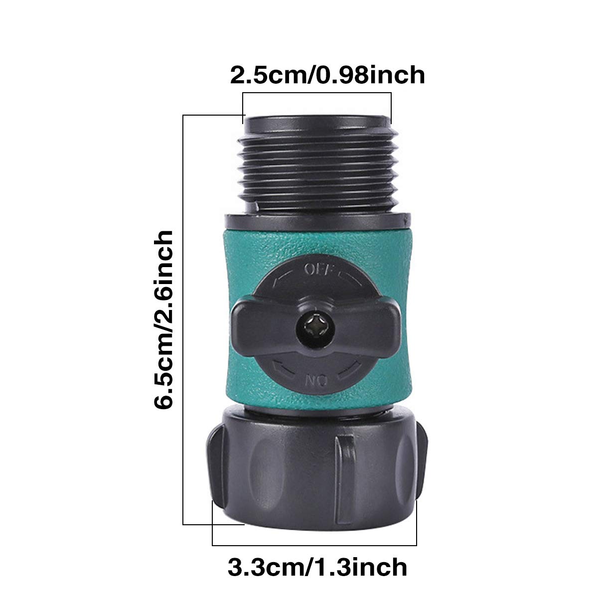 JUSONEY leak-free ball valve 6pcs provides reliable hose shutoff.