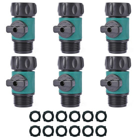 JUSONEY shut-off valve hose connector 12pcs for fast irrigation control.