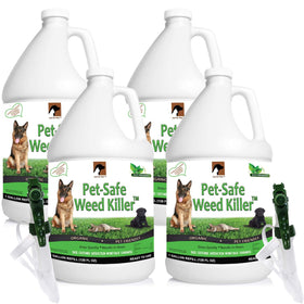 Just For Pets Weed Killer Spray bottle shows easy, ready-to-use weed control.