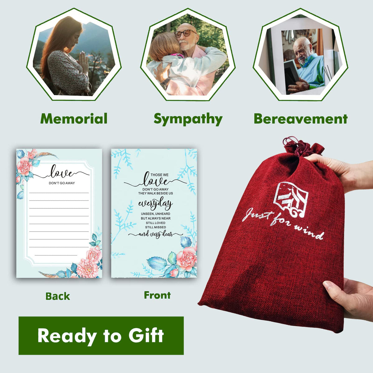 JUST FOR WIND eco-friendly materials wind chimes—peaceful memory reminder