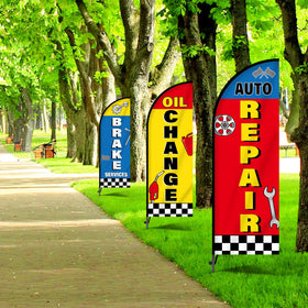 Justforjoyful vehicle-service store sign enhances visibility and brand recall.