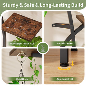 JUSTOGO elevated base eases dusting and cleaning under the stand