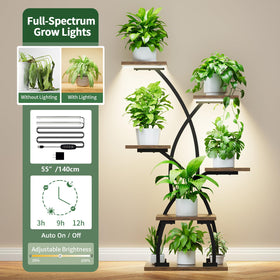 JUSTOGO heavy-duty iron pipes ensure stable, wobble-free plant display.