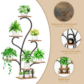 JUSTOGO living room plant stand creates lush focal points in any space