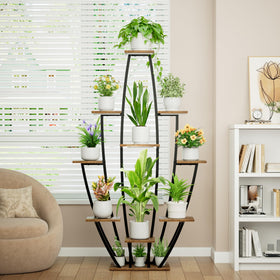 JUSTOGO plant stand setup with included tools and visual guide