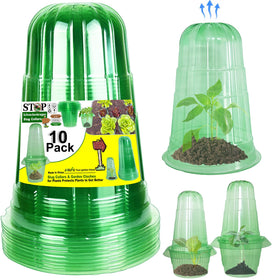 JUSUFU garden cloche plant cover shields seedlings while keeping light transmission high.