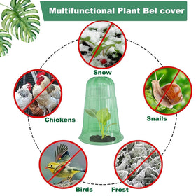 JUSUFU ventilated-top microclimate dome supports air circulation.