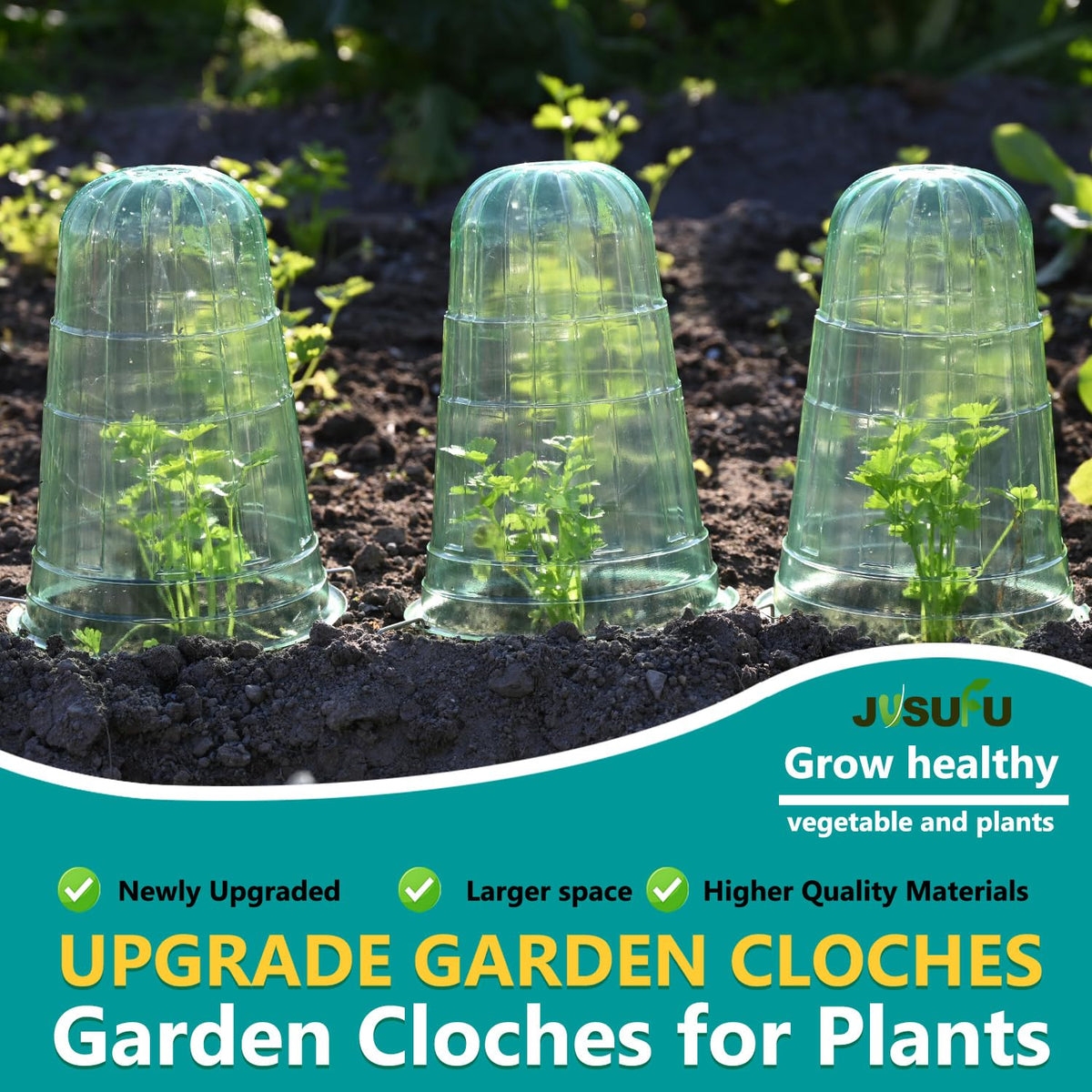 JUSUFU plant dome top view demonstrates compact microclimate for growth.