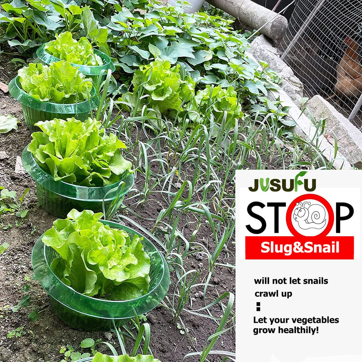 JUSUFU 45-degree edge design creates a reliable shield around crops.