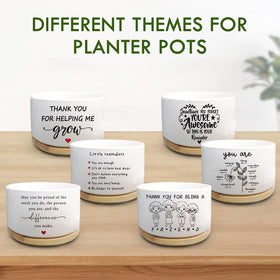Jutasty succulent pot demonstrates central drainage for easy watering