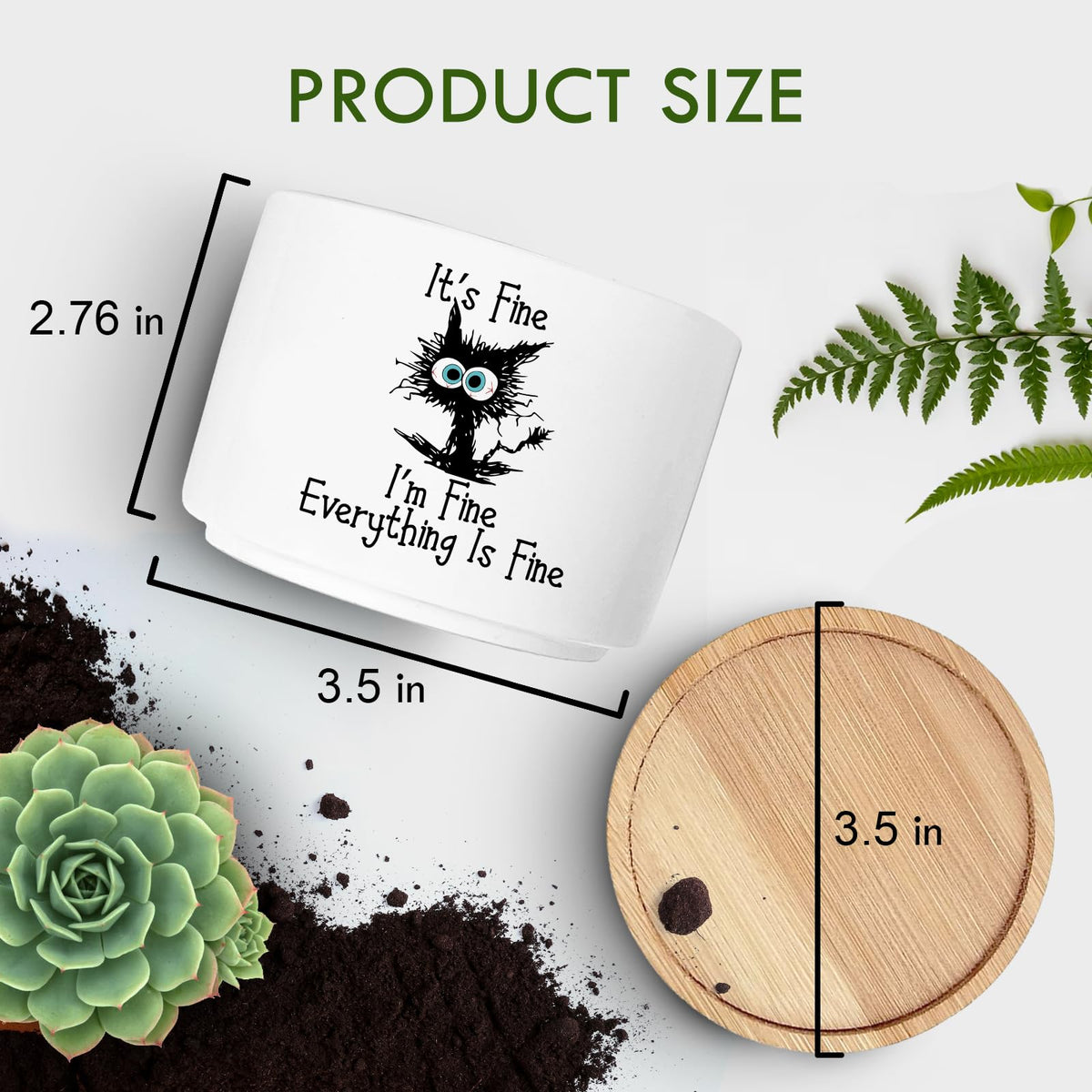Jutasty small pot gift for cat lovers, perfect for gifting occasions.