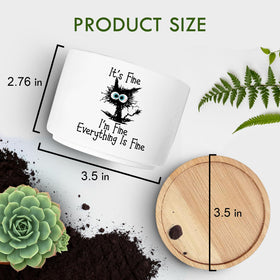 Jutasty small pot gift for cat lovers, perfect for gifting occasions.