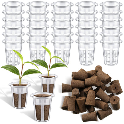 Jutom hydroponic seed sponges kit package view for quick indoor setup