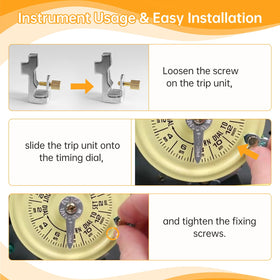 JUVAENY anti-slip screw-handle design for simple installation
