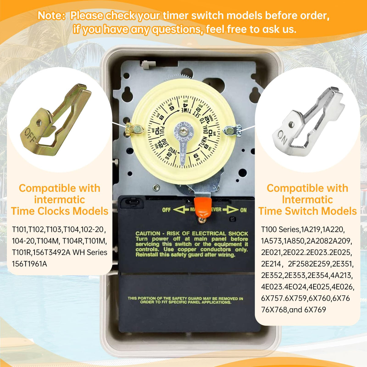 JUVAENY six-pin replacement kit for Intermatic models