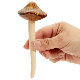 Juvale mushroom stake for garden borders enhances curb appeal