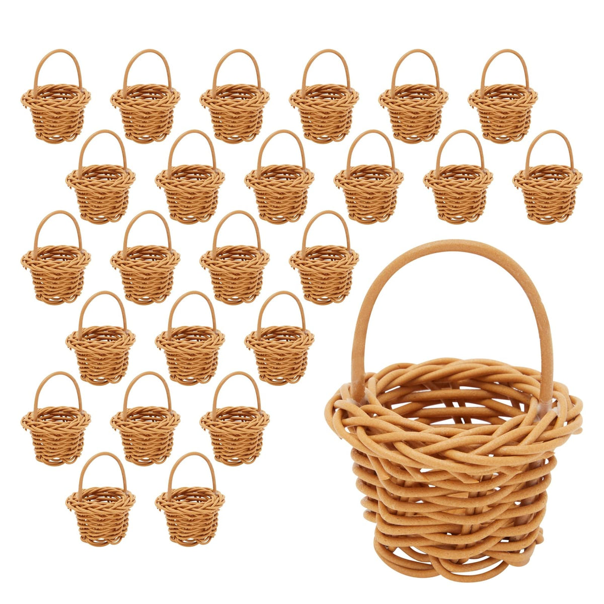 Juvale 24-pack mini baskets for bulk party and craft use