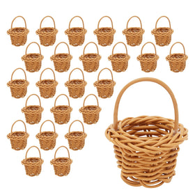 Juvale 24-pack mini baskets for bulk party and craft use