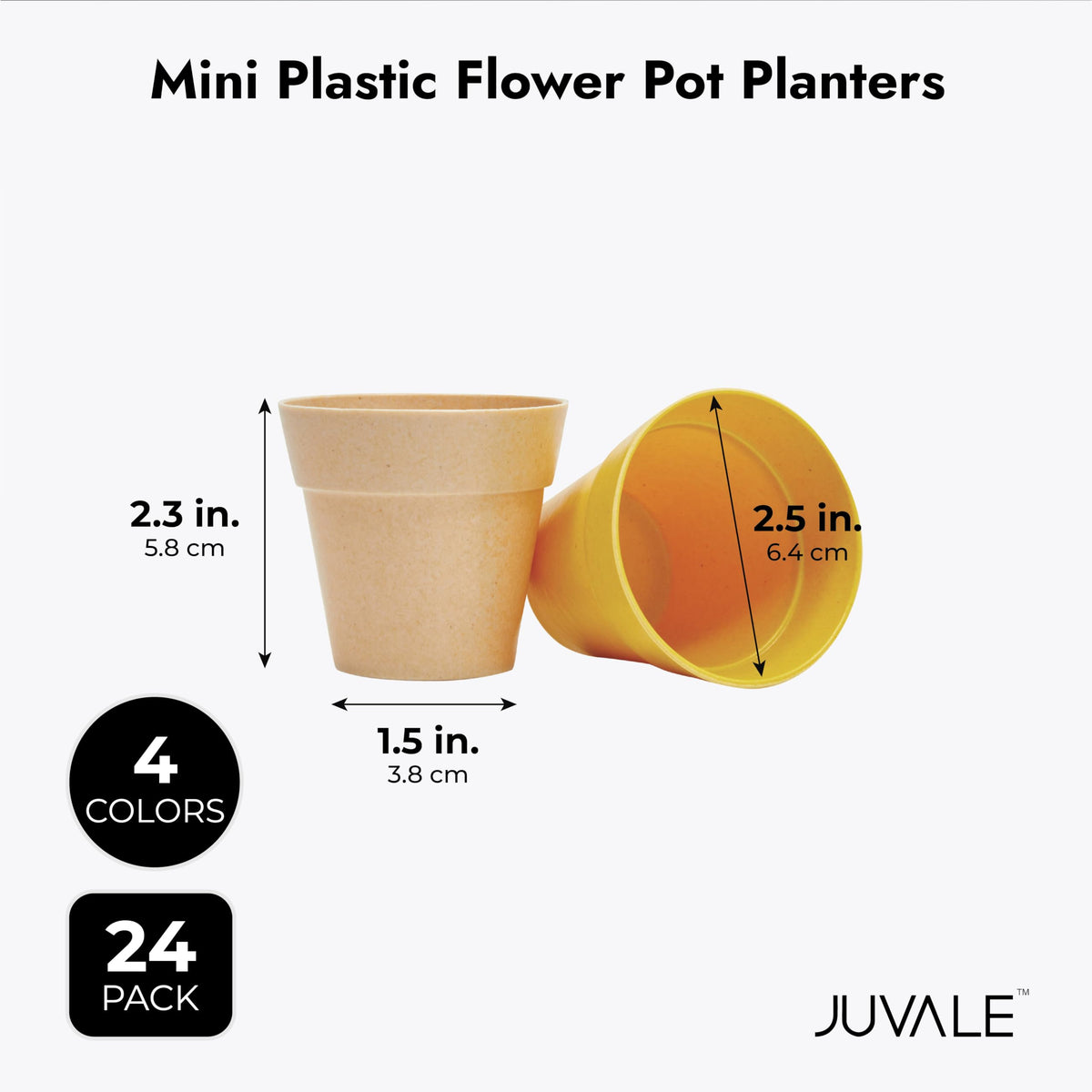Juvale herb-friendly mini pot suitable for starter herb kits.
