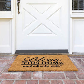 Juvale outdoor indoor door mat coir withstands weather comfortably.