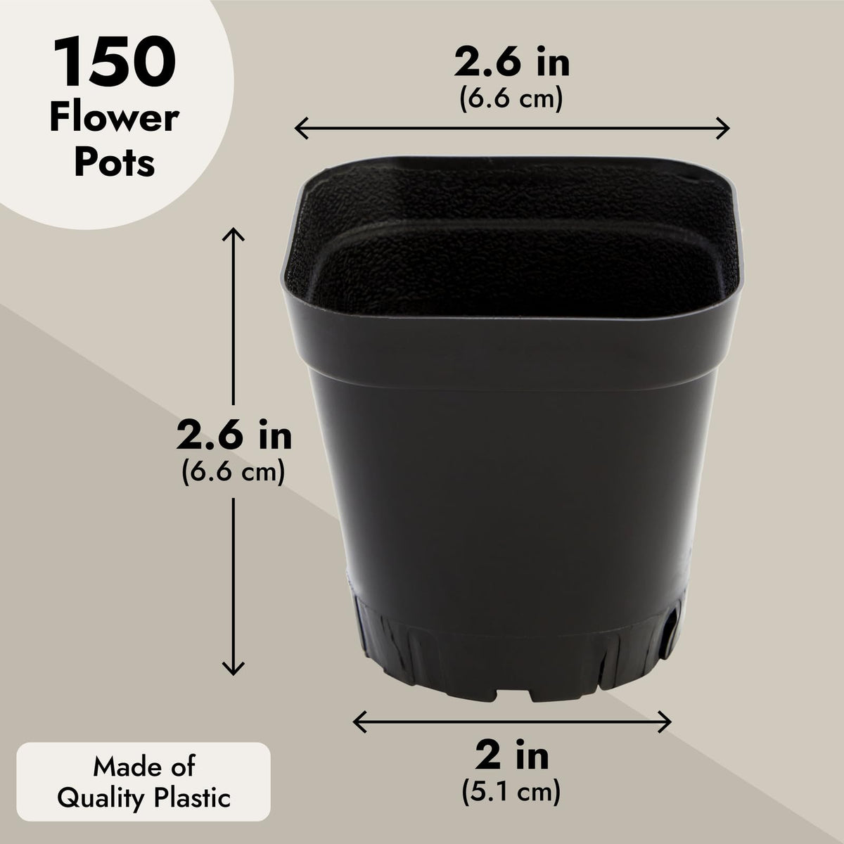Juvale seed starter pots for outdoor use and flexible planting.