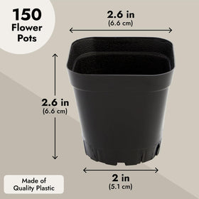 Juvale seed starter pots for outdoor use and flexible planting.