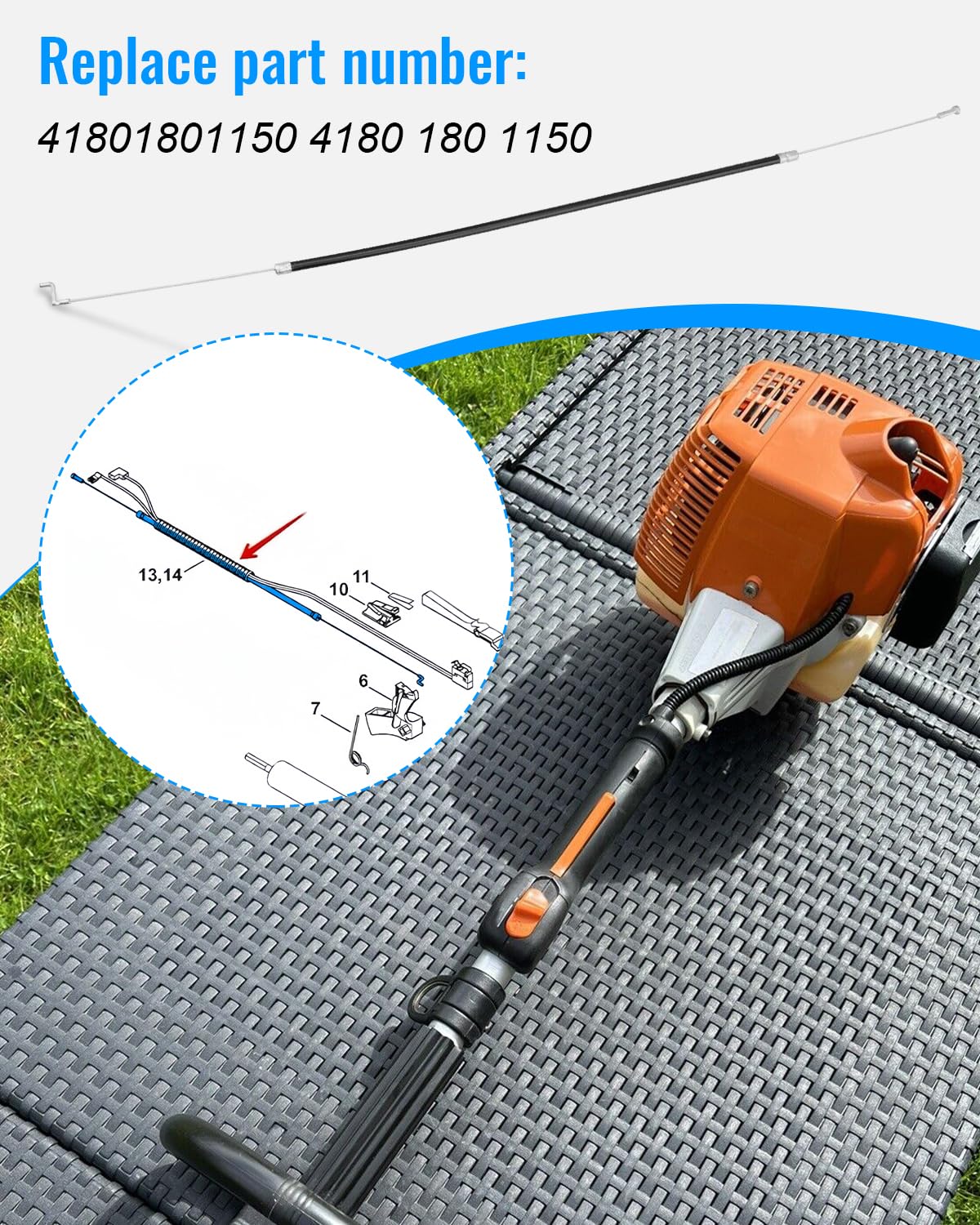 JUWEVAZU durable steel-wire cable with wear-resistant outer layer