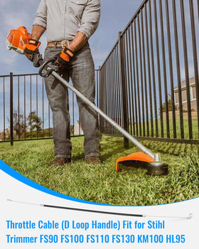JUWEVAZU Stihl FS90 fitment cable with robust build for durability