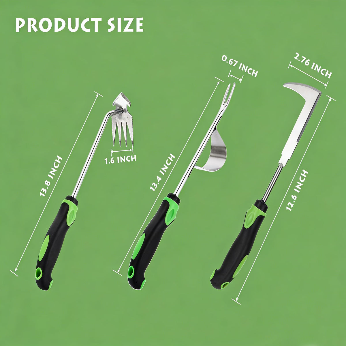 Juxifyron tool set helps clear between pavers and patio edges.