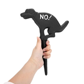 JUXYES garden hose guide stake black for easy routing.