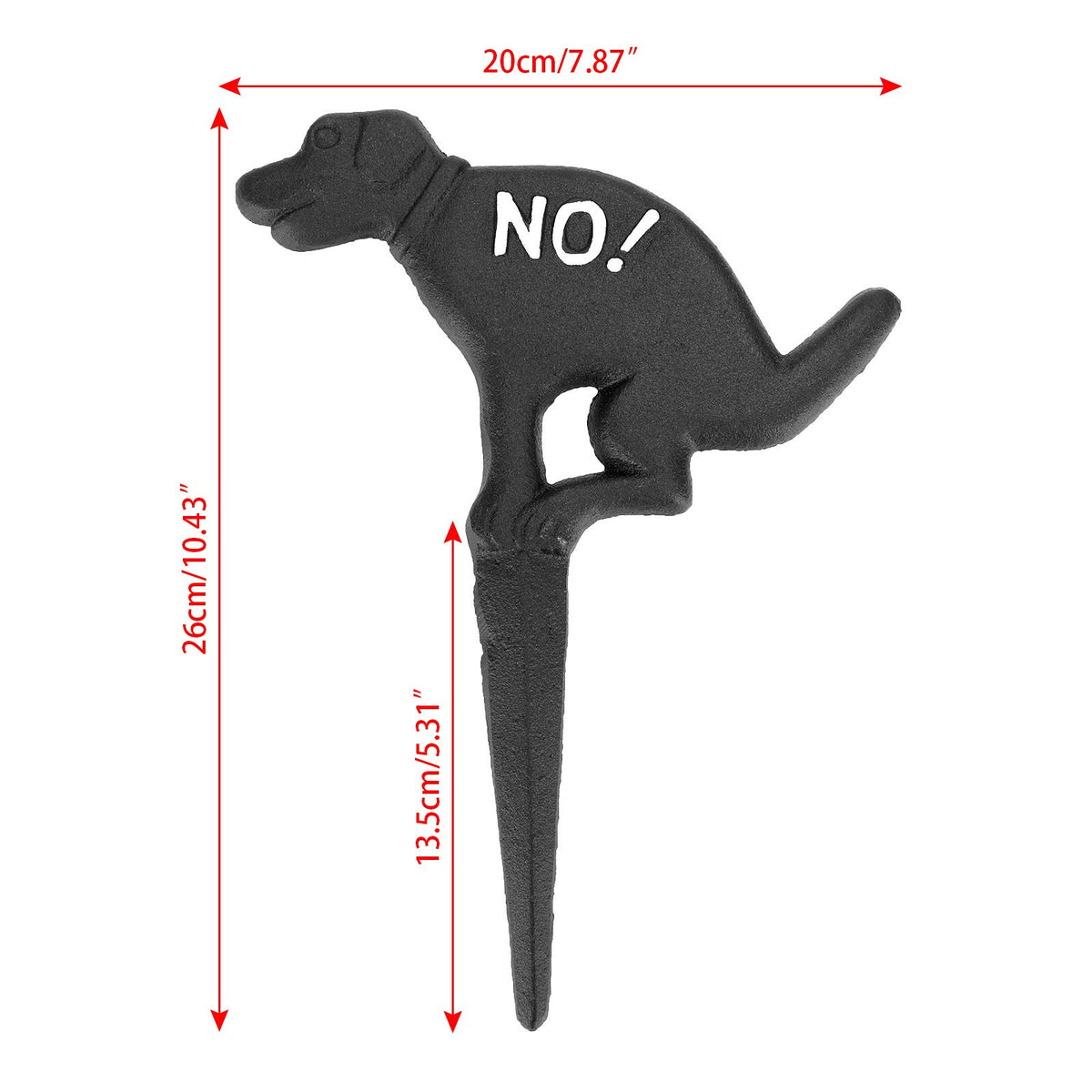 JUXYES no-dog-allowed yard stake keeps pet areas clear.