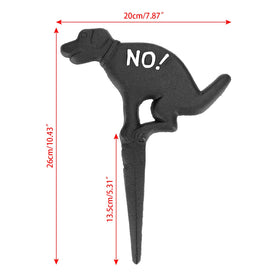 JUXYES no-dog-allowed yard stake keeps pet areas clear.