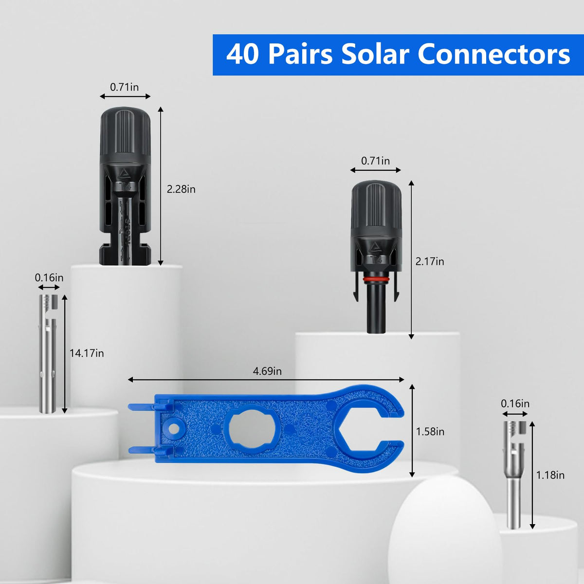 JUYLTOOL compatibility 14-10 AWG fits common solar cables for flexible setups.